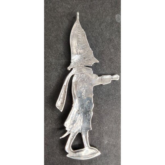 Vintage Hand and Hammer Sterling Silver Nutcracker Ornament, Christmas - Picture 4 of 5